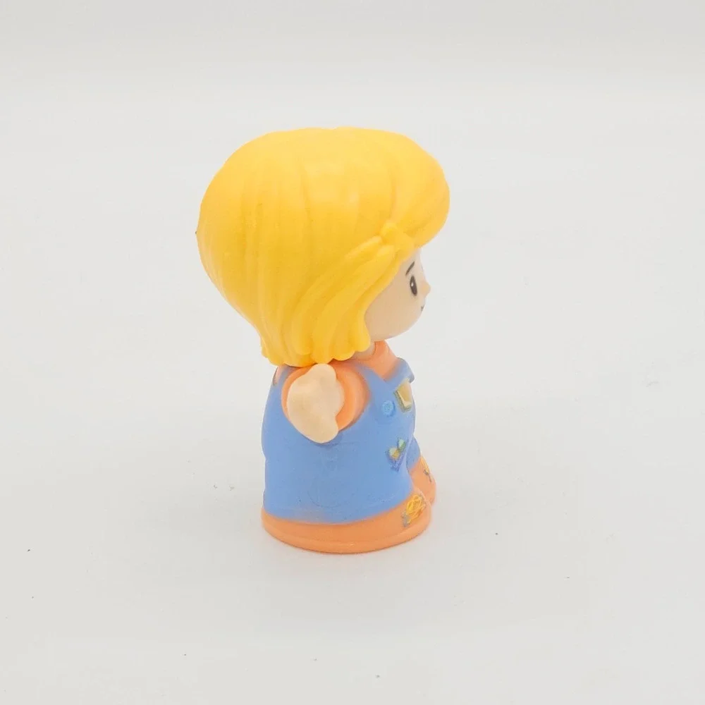 Fisher-Price Little People Figure Unisex OS Blue Orange Girl in Overalls 2022
